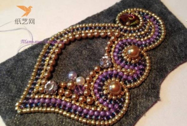 Golden Pheasants Dawn Beaded Embroidery Jewelry Making Tutorial Beading Continued Tutorial