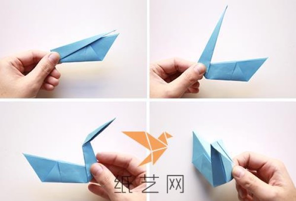 Simple origami swan making tutorial