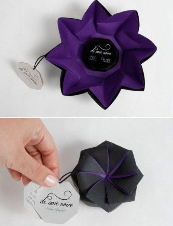 Tutorial on making a beautiful origami flower-shaped gift box