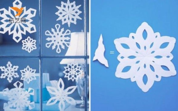 Detailed tutorial on making paper-cut snowflakes from children’s handicrafts