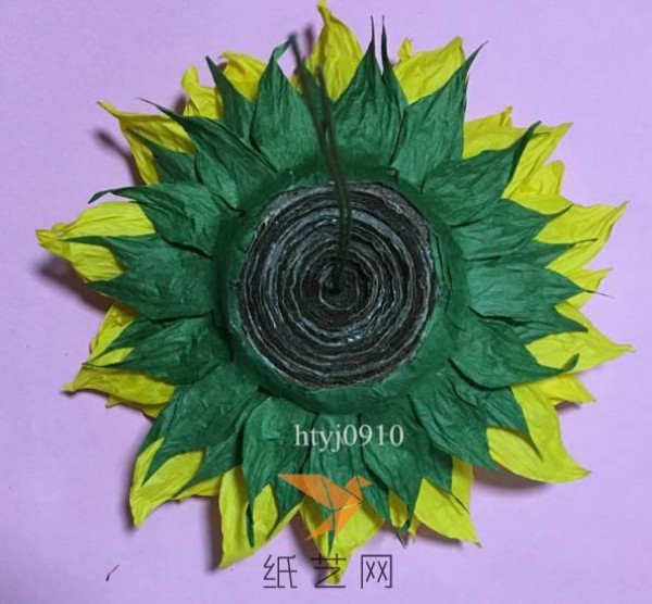 Paper Craft Sunflower Tutorial