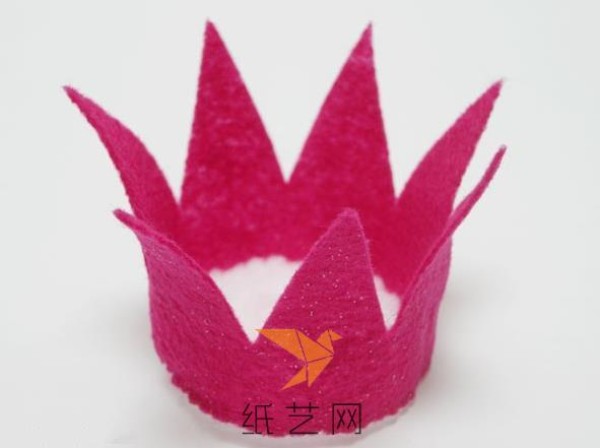 Cute non-woven small crown hairpin Childrens Day gift making tutorial