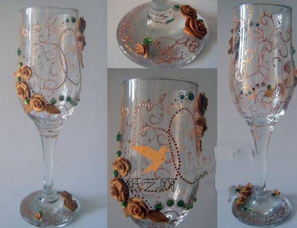 Tutorial on making a super gorgeous clay-decorated palace-style goblet