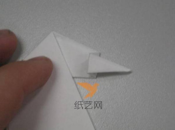 Origami swan making tutorial for children