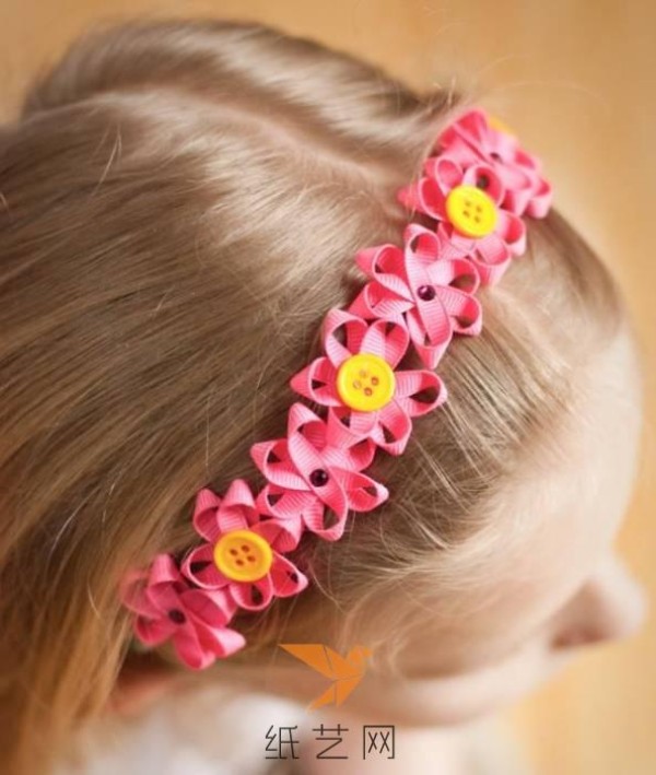 New Year Gift Childrens Ribbon Flower Hairpin Making Tutorial