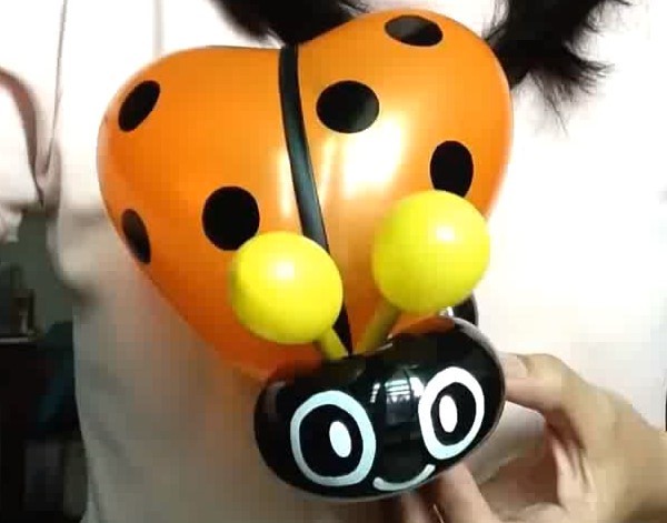 Cute little ladybug magic balloon styling tutorial for Childrens Day