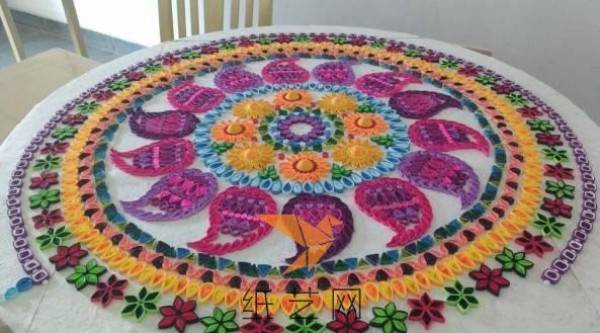 Tutorial on how to make super grand paper decorative paintings for New Year gifts