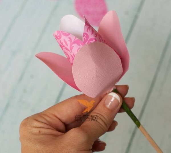 Valentines Day Dove chocolates make exquisite tulip paper flower bouquets