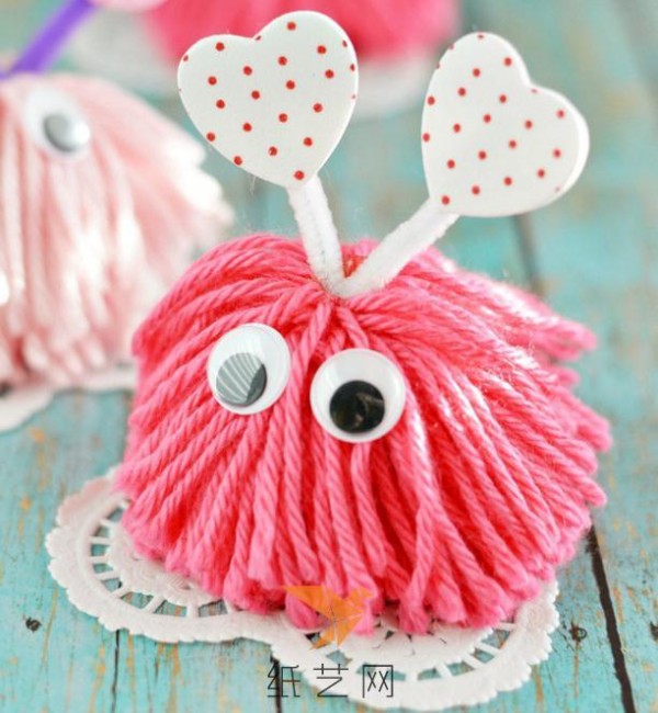 Cute little fur ball monster handmade tutorial for children