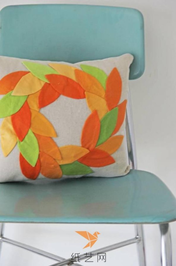 Autumn leaf pillow Teachers Day gift