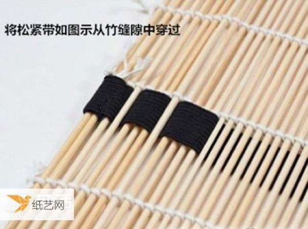 Illustrated tutorial on how to transform bamboo slips into makeup brush storage