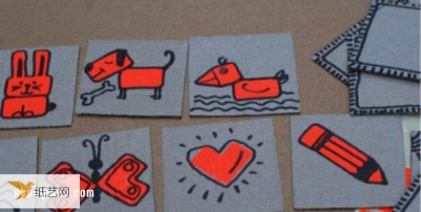 Use cardboard waste to hand-make personalized and fun game cards