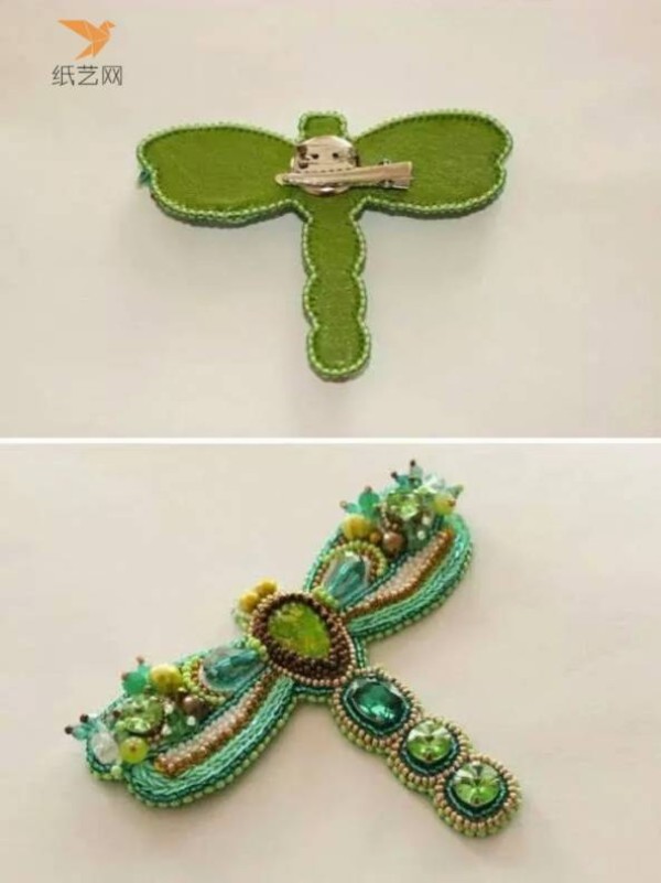 There has long been a dragonfly with beaded embroidery on its head. A tutorial on how to make a dragonfly hair accessory. Beaded embroidery tutorial.