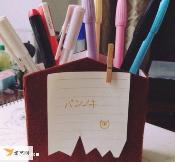 Tutorial on how to use waste toothpaste boxes to make personalized pen holders