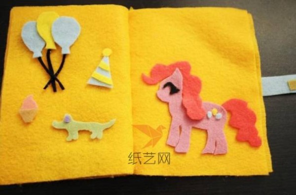 Tutorial on baby educational toy book made of non-woven fabrics