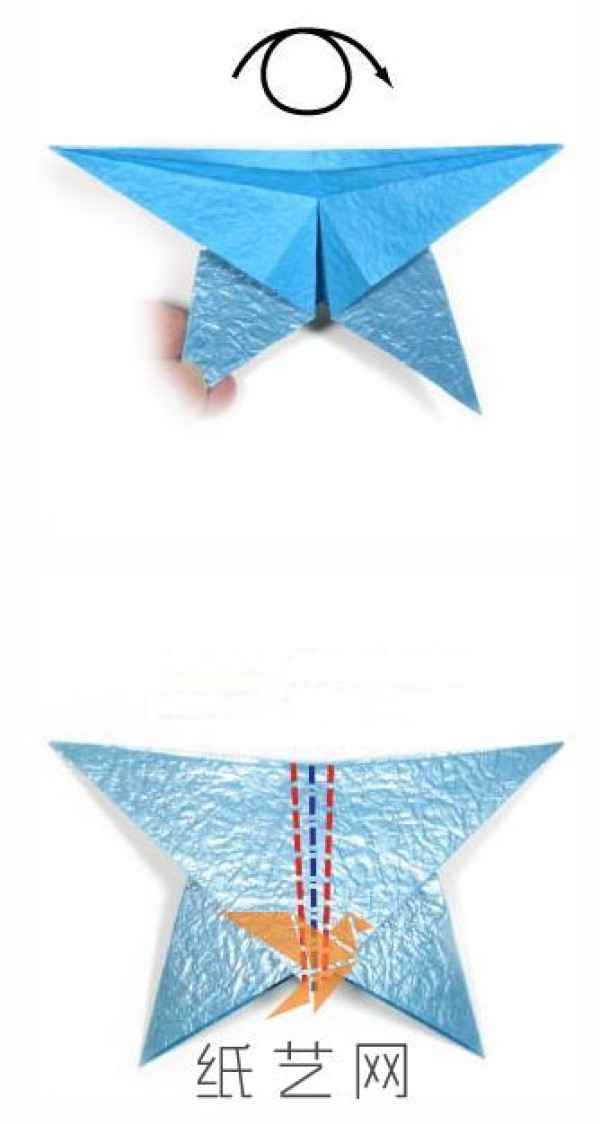 Simple origami butterfly making tutorial for childrens handicrafts