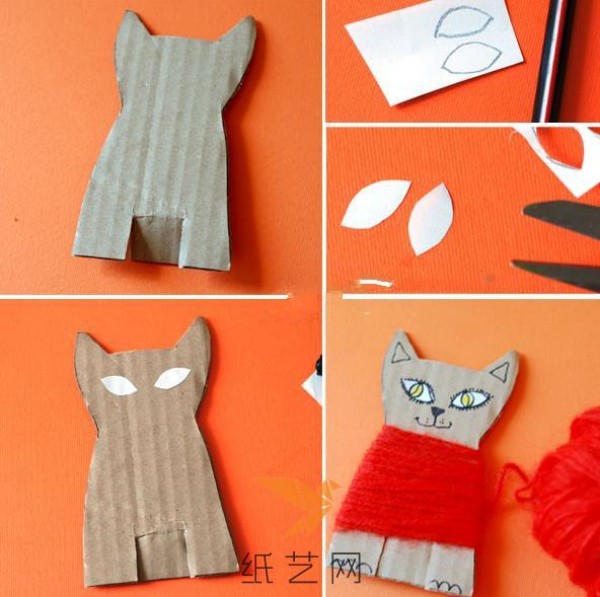 A DIY kitten making tutorial for children to turn waste into treasure by hand