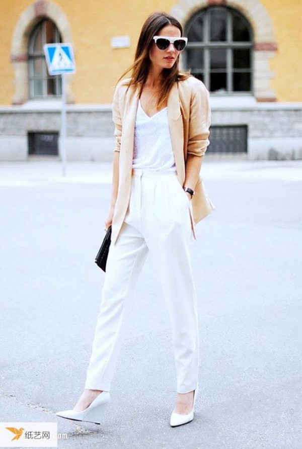 Tips for wearing simple white pants that you must try in summer