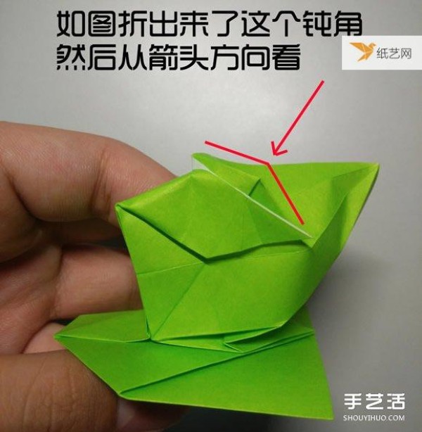 Illustration of the steps of origami of a very cute three-dimensional duck