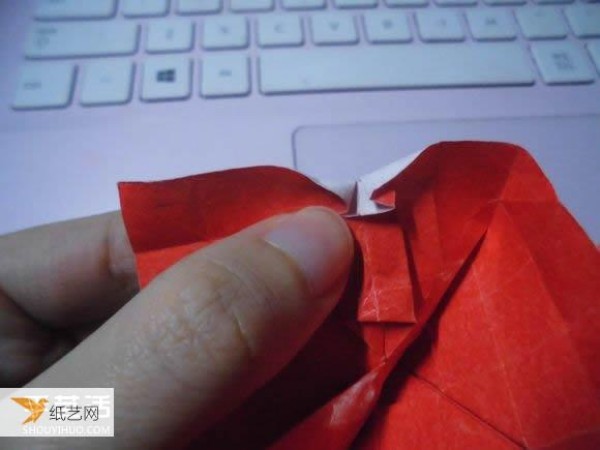 Super complicated kissing fish heart origami illustration process