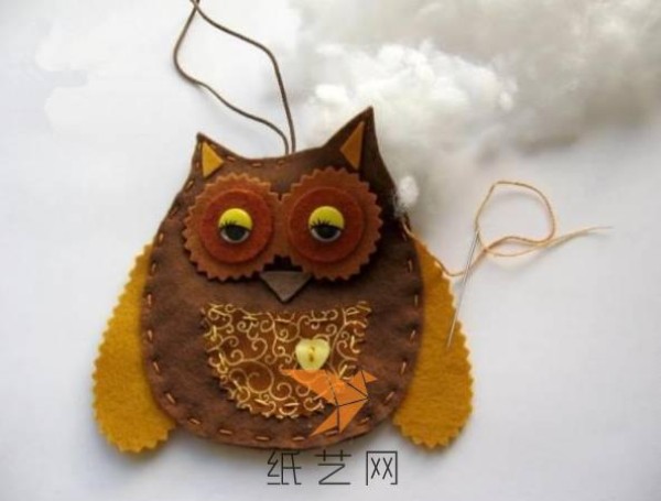 Christmas gift fabric owl making tutorial