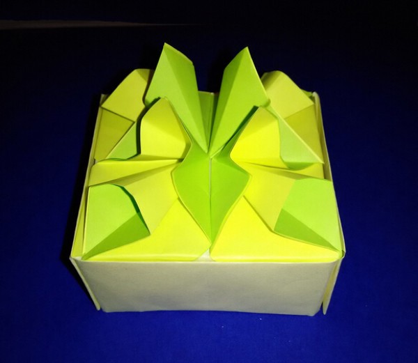 Origami flower gift box handmade origami video tutorial