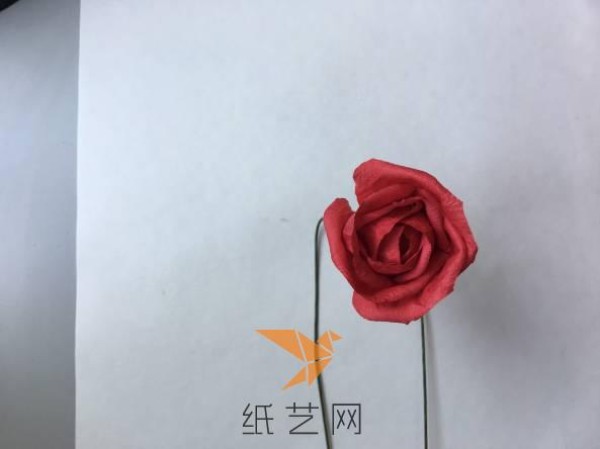 Paper art rose making tutorial