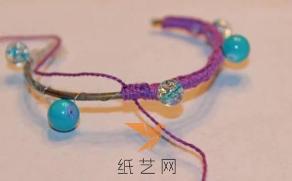 Very simple handmade DIY woven bracelet