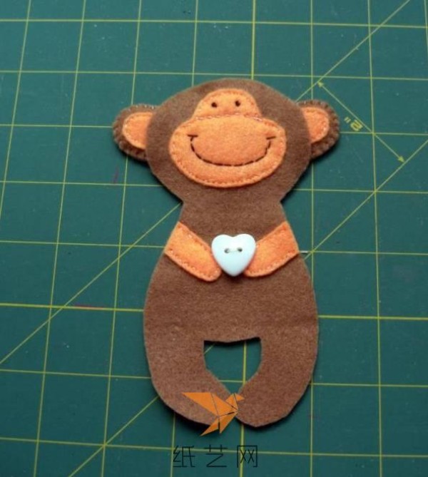 Tutorial on how to make a cute little monkey doll for Valentine’s Day gift