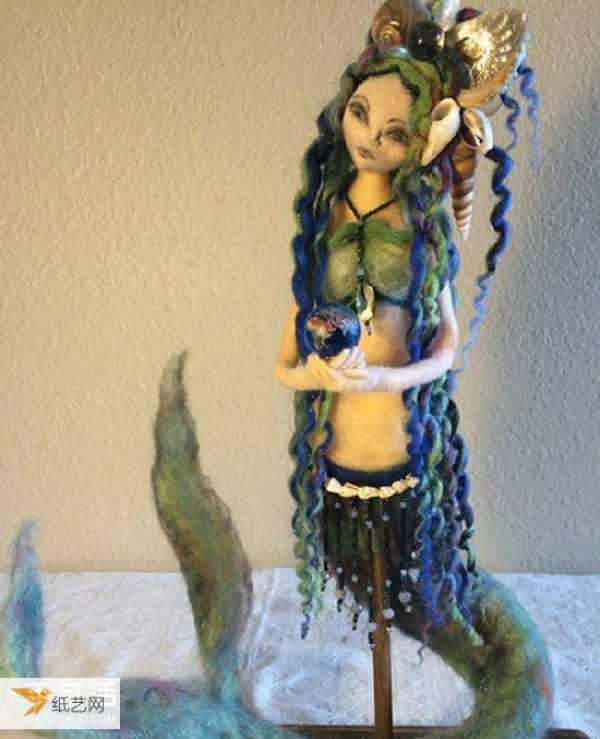 Appreciation of pictures of wool felt works that completely ruined the mermaid image