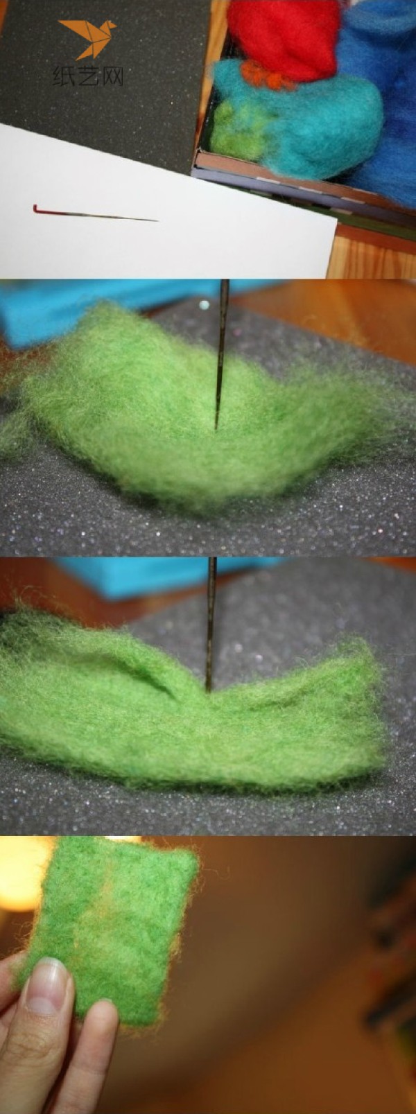 Embroidery felt wool felt DIY production tutorial