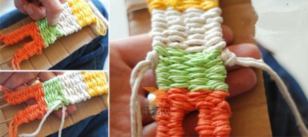 Tutorial on how to make a beautiful mobile phone chain knitted with wool