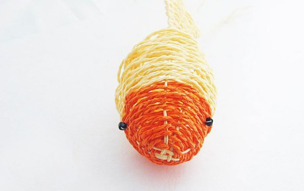 Little goldfish knitting handmade healing and beautiful little goldfish knitting tutorial illustration