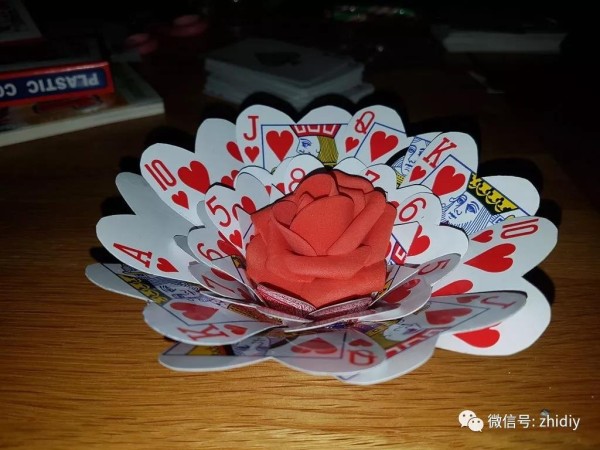 Poker flower making tutorial (illustrated tutorial)