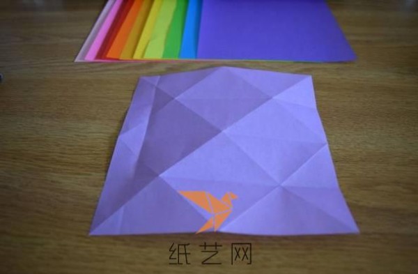 Making colorful origami fireworks