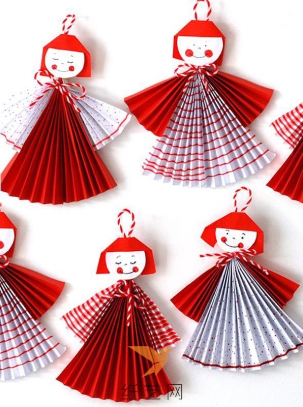 Simple and beautiful children’s handmade origami doll New Year decoration making tutorial