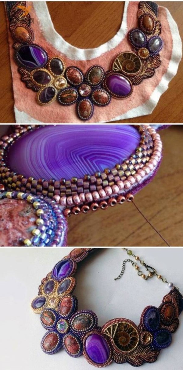 Victorian Style Beaded Embroidery Necklace Making Tutorial Beaded Embroidery Tutorial