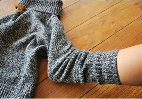 Tutorial on turning unworn sweaters into warm socks and shoes