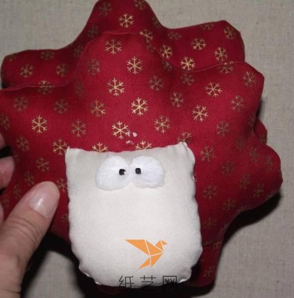 Festive fabric lamb doll, mascot for the Year of the Sheep