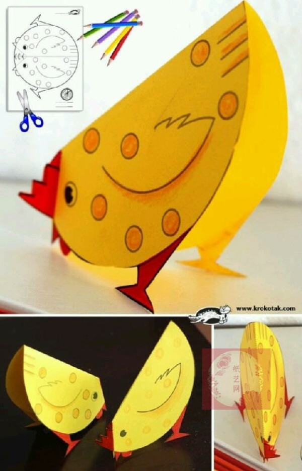 You can make cute little animals with just a few pieces of colored paper! Collection of parent-child handicraft tutorials