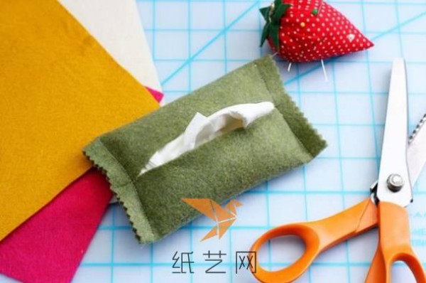 Small and fresh non-woven tissue bag making tutorial