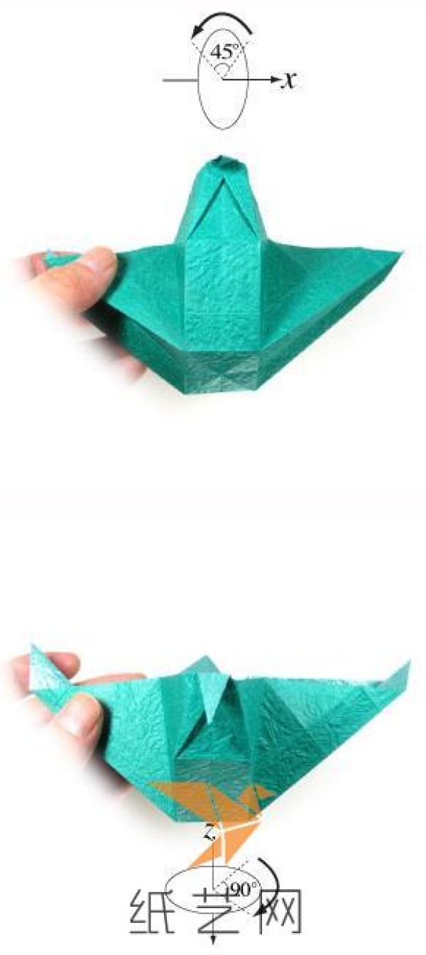 Tutorial on making a special four-corner origami box