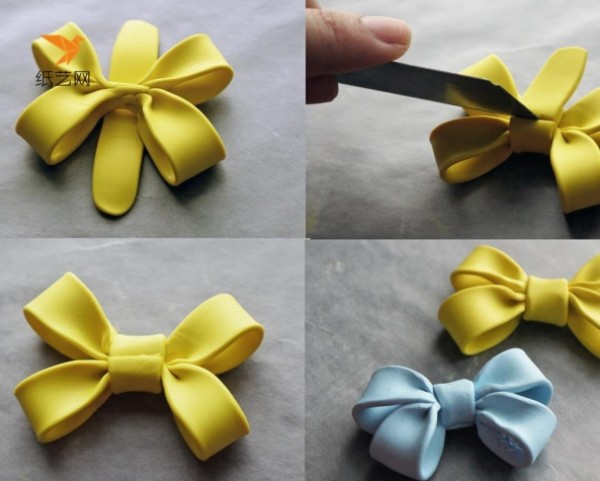 Beautiful Super Light Clay Bow Necklace Making Tutorial