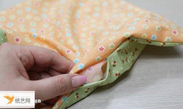 Tutorial on how to make handmade fabric cherry blossom bags