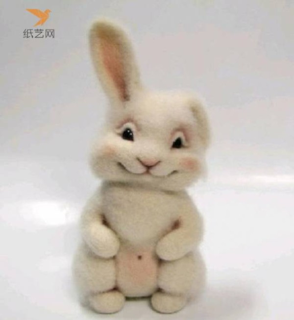 Wool Felt Tutorial: You can also make a cute wool felt bunny with the same excellent results.