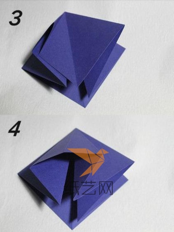 Tutorial on making a beautiful origami flower-shaped gift box