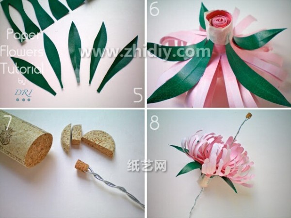 Complete collection of paper flowers—illustrated tutorial on hand-making exquisite chrysanthemums