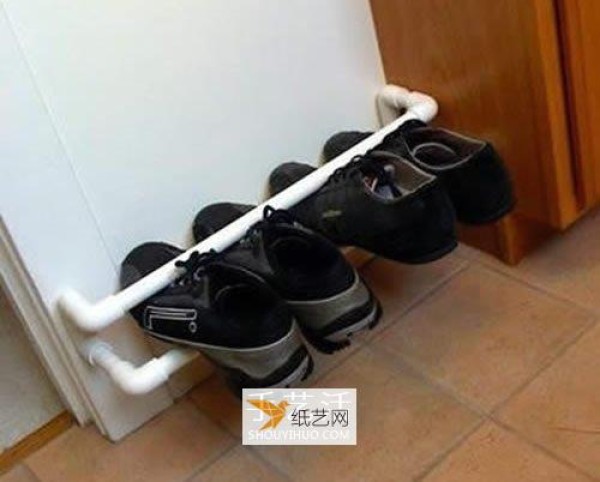 How to use leftover PVC pipes to make shoe racks