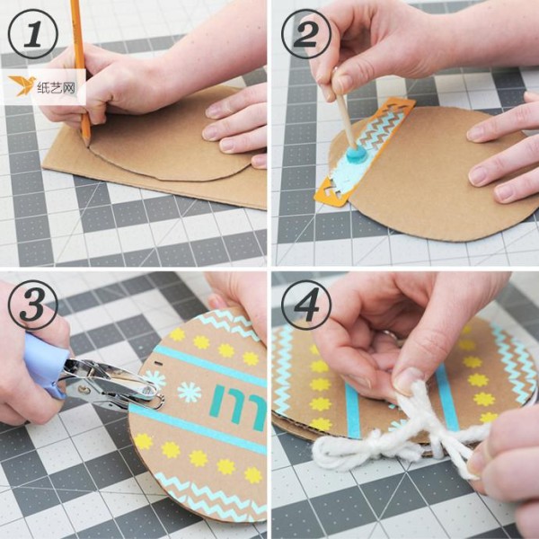 4 types, cute little cardboard graffiti tutorials!