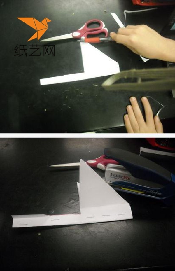 Origami paper airplane making tutorial